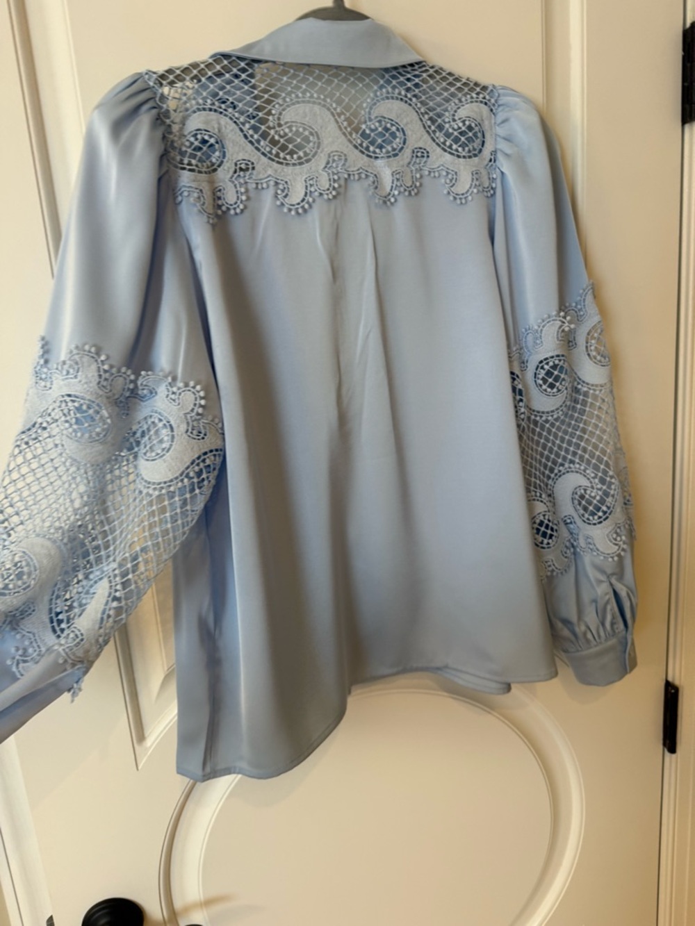 Lace Inset Women's Blouse